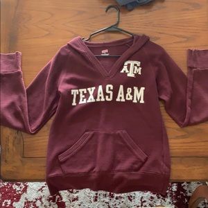 Texas A&M Vneck hoodie